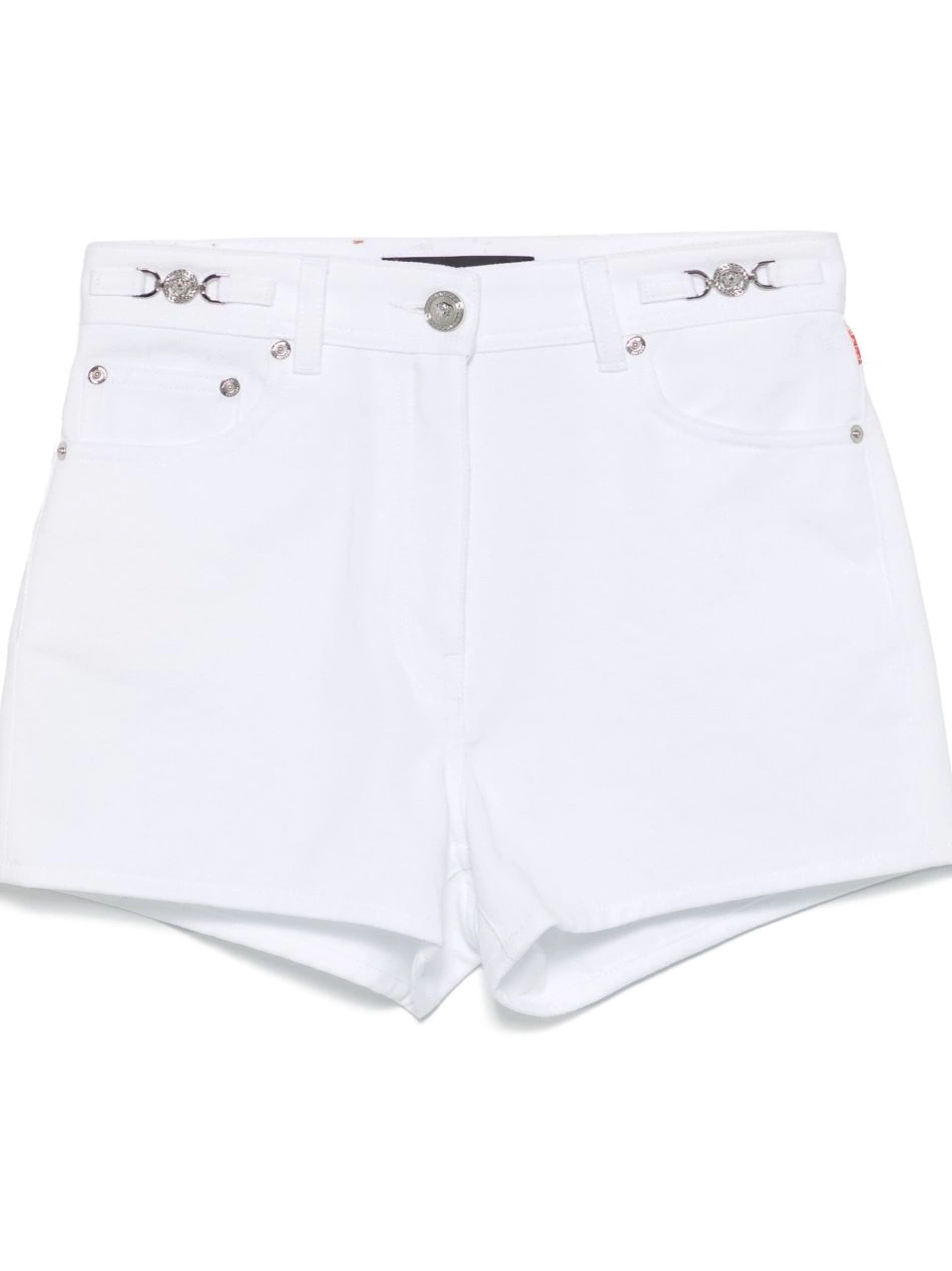 Affordable Versace shorts Women Barocco Sea-print denim 0702